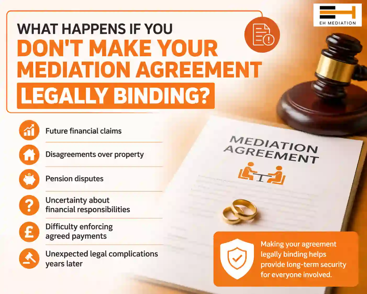 What Happens If You Don't Make Your Mediation Agreement Legally Binding Plymouth?
